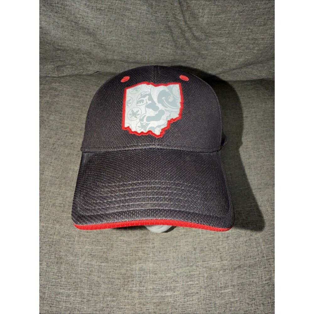ohio state buckeyes hat- embroidered.  unique- one size fits all